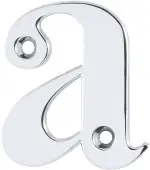 AR740-A-PCH Hoppe 55mm Face Fix Letter A - Polished Chrome &lpar;50000068&rpar;
