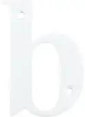 AR740-B-WHT Hoppe 79mm Face Fix Letter B - White &lpar;50000075&rpar;
