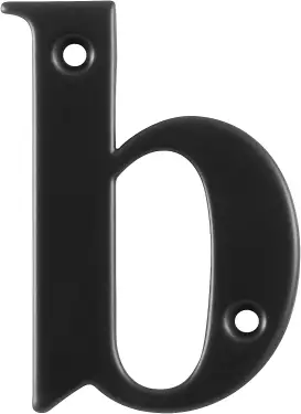 Click Here To Enlarge This Photo Of AR740-B-BLK Hoppe 79mm Face Fix Letter B - Black &lpar;50000081&rpar;