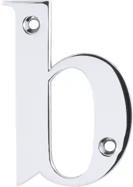 Click Here To Enlarge This Photo Of AR740-B-PCH Hoppe 79mm Face Fix Letter B - Polished Chrome &lpar;50000105&rpar;