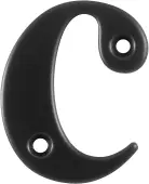 AR740-C-BLK Hoppe 55mm Face Fix Letter C - Black &lpar;50000123&rpar;