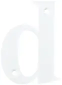 AR740-D-WHT Hoppe 79mm Face Fix Letter D - White &lpar;50000159&rpar;