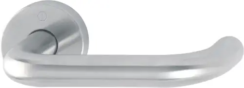 Click Here To Enlarge This Photo Of EX138Z&sol;42 &lpar;AR361&sol;10&rpar; Hoppe Paris Return to Door Lever on 8mm Rose - G316 Satin Stainless Steel &lpar;87100872&rpar;