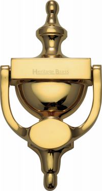 Click Here To Enlarge This Photo Of V910 195-PB Heritage Brass Urn Knocker 7 &frac14;" Polished Brass Finish