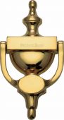 V910 195-PB Heritage Brass Urn Knocker 7 &frac14;" Polished Brass Finish