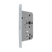 AR8102-S-60-SSS Hoppe Euro Profile DIN Deadlock Square Forend&comma; 60mm Backset - Satin Stainless Steel &lpar;87134371&rpar;