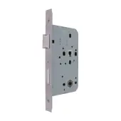 AR8103-S-60-SSS Hoppe DIN Bathroom Sashlock Square Forend&comma; 60mm Backset - Satin Stainless Steel &lpar;87134413&rpar;