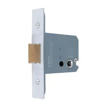Click Here To Enlarge This Photo Of AR8000-63-SC Hoppe 63mm Square Case Mortice Latch &lpar;One Way Action&rpar; - Satin Chrome &lpar;87109098&rpar;