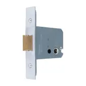AR8000-76-SC Hoppe 76mm Square Case Mortice Latch &lpar;One Way Action&rpar; - Satin Chrome &lpar;87109100&rpar;