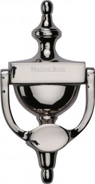 Click Here To Enlarge This Photo Of V910 195-PNF Heritage Brass Urn Knocker 7 &frac14;" Polished Nickel Finish