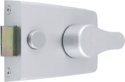 AR840-SC-SC Hoppe 60mm Standard Deadlocking Nightlatch - Satin Chrome Case c&sol;w Cylinder &lpar;87108522&rpar;