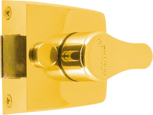 Click Here To Enlarge This Photo Of AR845-PB-PB Hoppe 40mm Narrow Style Deadlocking Nightlatch - Polished Brass Case c&sol;w Cylinder &lpar;87108526&rpar;
