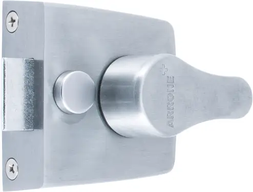 Click Here To Enlarge This Photo Of AR845-SC-SC Hoppe 40mm Narrow Style Deadlocking Nightlatch - Satin Chrome Case c&sol;w Cylinder &lpar;87108527&rpar;