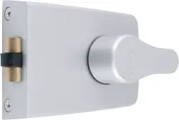 AR850-SE-SC Hoppe 60mm Standard Roller Bolt Deadlocking Nightlatch - Silver Case c&sol;w Satin Chrome Cylinder &lpar;87108530&rpar;
