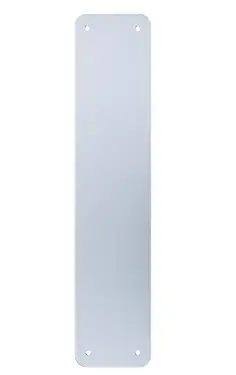 Click Here To Enlarge This Photo Of AR224C-SAA Hoppe Fingerplate 350mm x 75mm&comma; Radius Corner - Aluminium &lpar;50014900&rpar;
