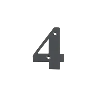 Click Here To Enlarge This Photo Of AR740-4-AG Hoppe 79mm Face Fix Numeral 4 - Anthracite Grey Finish &lpar;50022404&rpar;
