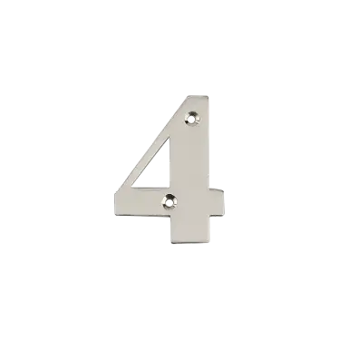 Click Here To Enlarge This Photo Of AR740-4-GRA Hoppe 79mm Face Fix Numeral 4 - Graphite Finish &lpar;50022386&rpar;