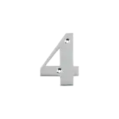 AR740-4-SC Hoppe 79mm Face Fix Numeral 4 - Satin Chrome &lpar;50022398&rpar;