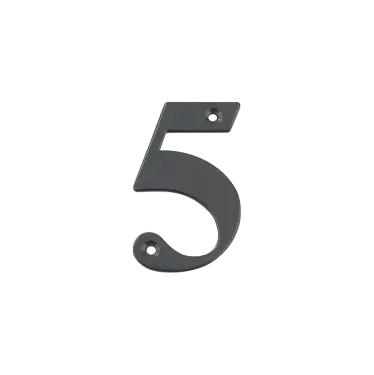 Click Here To Enlarge This Photo Of AR740-5-AG Hoppe 79mm Face Fix Numeral 5 - Anthracite Grey Finish &lpar;50022435&rpar;
