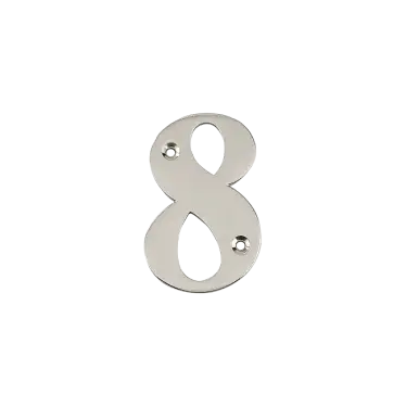Click Here To Enlarge This Photo Of AR740-8-GRA Hoppe 79mm Face Fix Numeral 8 - Graphite Finish &lpar;50022507&rpar;