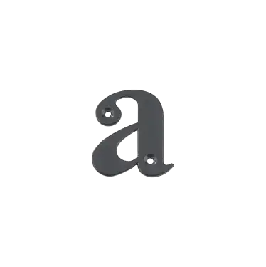 Click Here To Enlarge This Photo Of AR740-A-AG Hoppe 55mm Face Fix Letter A - Anthracite Grey Finish &lpar;50022143&rpar;