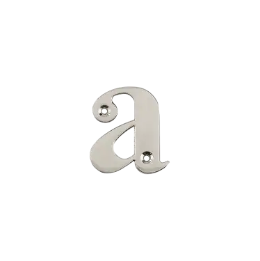 Click Here To Enlarge This Photo Of AR740-A-GRA Hoppe 55mm Face Fix Letter A - Graphite Finish &lpar;50022125&rpar;