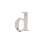 AR740-D-GRA Hoppe 79mm Face Fix Letter D - Graphite Finish &lpar;50022210&rpar;