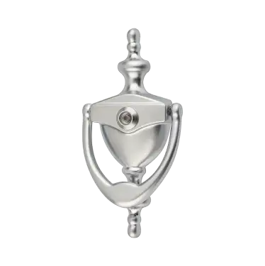 Click Here To Enlarge This Photo Of AR727K-SC Hoppe Traditional Knocker With Viewer - Satin Chrome &lpar;50022106&rpar;