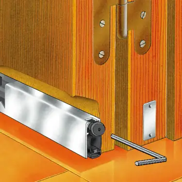 Click Here To Enlarge This Photo Of AFASDB&sol;530 Astroflame ASDB Automatic Door Bottom Seal &lpar;37dB&rpar; Rebated - 530mm