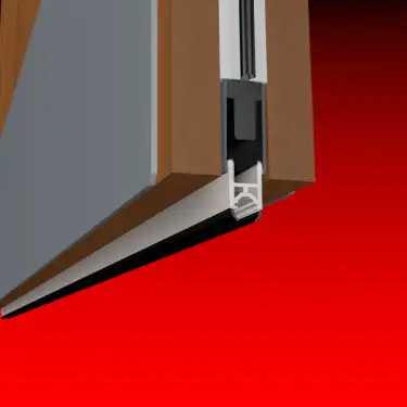 Click Here To Enlarge This Photo Of AFASDB&sol;830 Astroflame ASDB Automatic Door Bottom Seal &lpar;37dB&rpar; Rebated - 830mm