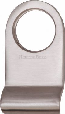 Click Here To Enlarge This Photo Of V930-SN Heritage Brass Round Cylinder Pull Satin Nickel Finish