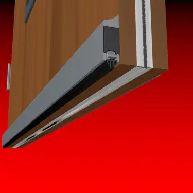 Click Here To Enlarge This Photo Of AFASDBSM&sol;1230 Astroflame ASDBSM Automatic Door Bottom Seal &lpar;37dB&rpar; Surface Mount - 1230mm