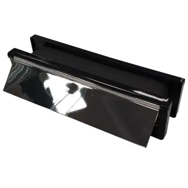 Click Here To Enlarge This Photo Of AFTLBFX&sol;30PC Astroflame FX Telescopic Intumescent Letter Box &lpar;30min&rpar; 10 inch Polished Chrome Plated &lpar;ABS Plastic Black Frame&rpar;