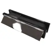 AFTLBFXC&sol;30PC Astroflame FX Telescopic Intumescent Letter Box &lpar;30min&rpar; 12 inch Polished Chrome Plated &lpar;ABS Plastic Black Frame&rpar;