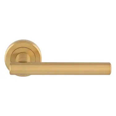 Click Here To Enlarge This Photo Of ZIN3121SB - Carlisle Brass Serozzetta 'Philadelphia' Lever On Rose Satin Brass
