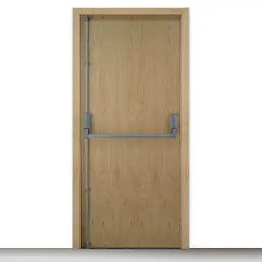 Click Here To Enlarge This Photo Of BRITON 376&period;SE Single Door Push Bar Vertical Panic Bolt - Silver