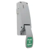 BRITON 1438&period;SE Single Door Push Pad Panic Latch - Silver