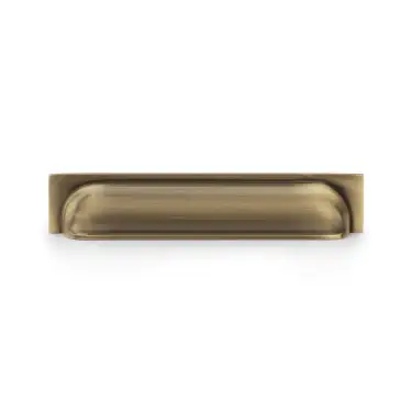 Click Here To Enlarge This Photo Of AW906AB - Alexander & Wilks Quantock Cup Pull Handle - Antique Brass - 203mm c&sol;c