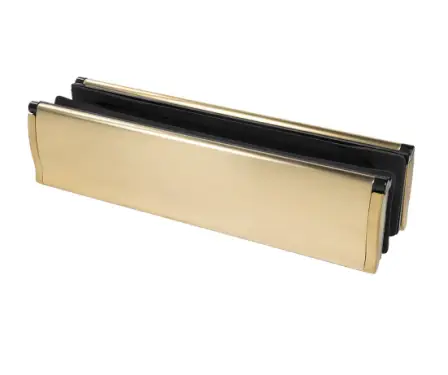 Click Here To Enlarge This Photo Of Jigsaw&trade; Contemporary Sleeve Type Letter Plate - 300x75mm&comma; Suits 44-68mm Thick doors - 316 PVD Satin Brass &lpar;LP200-PSB&rpar;