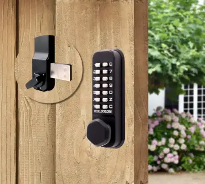 Click Here To Enlarge This Photo Of Codelocks CL200 BK MG Light Duty Mechanical Surface Deadbolt Digital Lock - Black Marine Grade