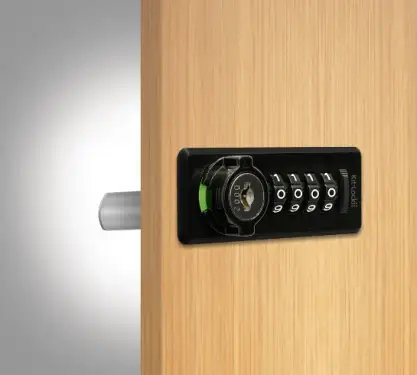 Click Here To Enlarge This Photo Of Codelocks KL20 BK RH KitLock Mechanical Digital Combination Lock &lpar;Right Hand&rpar; - Black