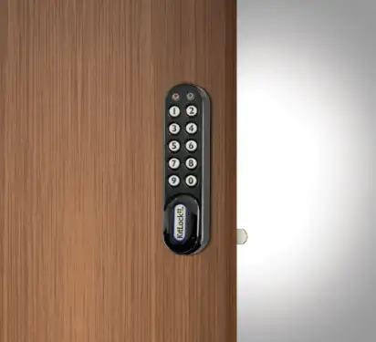 Click Here To Enlarge This Photo Of Codelocks KL1000 BK KitLock Classic Electronic Locker&sol;Cabinet Lock &lpar;Vertical&rpar; - Black
