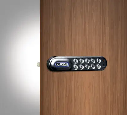 Click Here To Enlarge This Photo Of Codelocks KL1000 BK RH KitLock Classic Electronic Locker&sol;Cabinet Lock &lpar;Right Hand&rpar; - Black