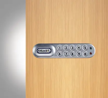 Click Here To Enlarge This Photo Of Codelocks KL1000 SG RH KitLock Classic Electronic Locker&sol;Cabinet Lock &lpar;Right Hand&rpar; - Silver