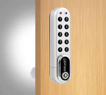 Click Here To Enlarge This Photo Of Codelocks KL1000 G3 SC KitLock G3 Electronic Cabinet Lock &lpar;Vertical&rpar; - Silver