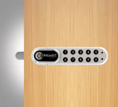 Click Here To Enlarge This Photo Of Codelocks KL1000 G3 SC RH KitLock G3 Electronic Cabinet Lock &lpar;Right Hand&rpar; - Silver