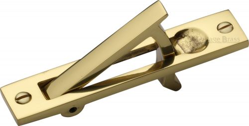 Click Here To Enlarge This Photo Of C1165-PB Heritage Brass Pocket Door Edge Pull Polished Brass Finish