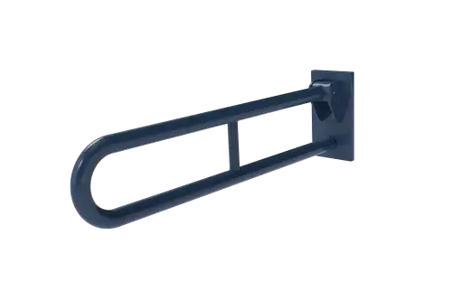 Click Here To Enlarge This Photo Of 105SC&sol;DB Fitzroy of London 800mm Friction Hinged Support Rail &lpar;Stainless Steel&rpar; with Concealed Fixings - Dark Blue &lpar;RAL 5011&rpar;
