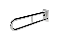 105SC&sol;SP Fitzroy of London 800mm Friction Hinged Support Rail &lpar;Stainless Steel&rpar; with Concealed Fixings - Polished