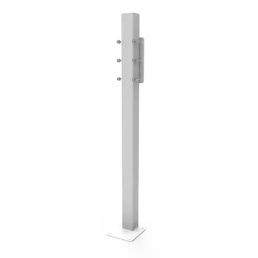 Click Here To Enlarge This Photo Of 112501&sol;WH Fitzroy of London Floor Mounting Post and Adaption Kit for DDGR-B and DDGR-BP &lpar;Mild Steel&rpar; 1000mm - White &lpar;RAL 9016